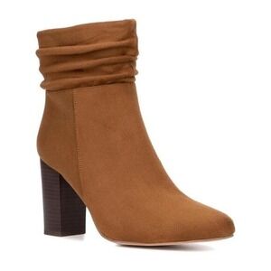 New York & Co. Women's Brown Ankle Sandy  Bootie Size 7